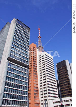 サンパウロのビジネス街と青空 ブラジル サンパウロのビジネス街と青空 ブラジル 84261333