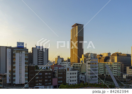 幸町 南堀江の都市景観 夕景 幸町 南堀江の都市景観 夕景 84262394