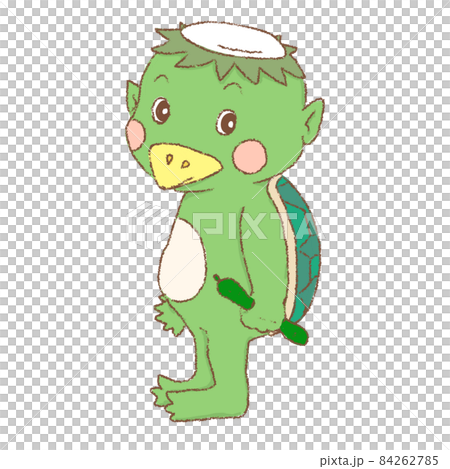 手描きの妖怪イラスト　かっぱ 84262785