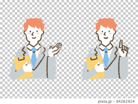 説明している会社員_色 84262924
