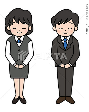 お辞儀する人物 84264185