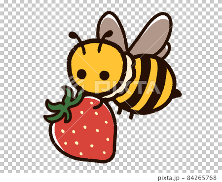 Cute bees and strawberries 84265768