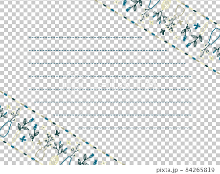 Flower and vase letter frame 84265819