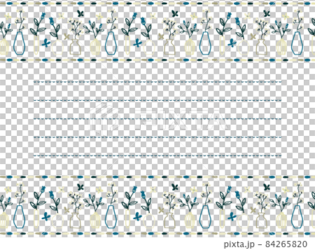 Flower and vase letter frame Flower and vase letter frame 84265820