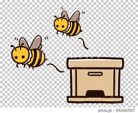 蜜蜂從蜂窩中起飛 蜜蜂從蜂窩中起飛 84266567
