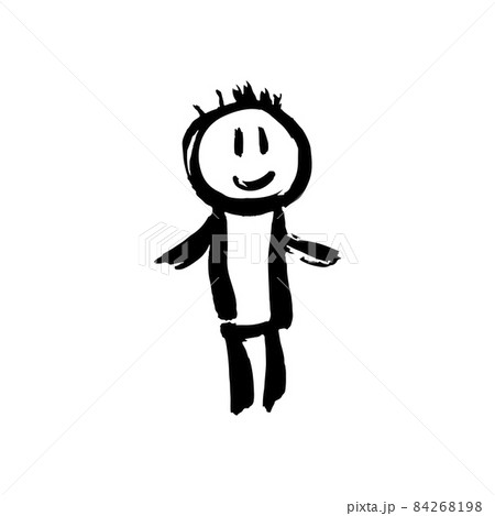 Hand drawing paint, brush drawing. Doodle grunge style icon Hand drawing paint, brush drawing. Doodle grunge style icon 84268198