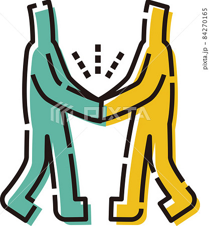 握手する人間 84270165