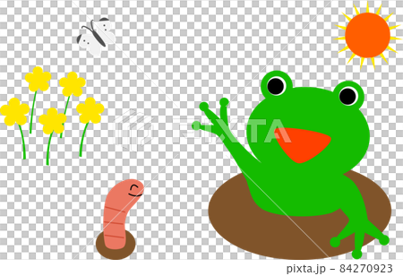 Hibernating frogs and insects wake up (Jingzhe) _ No background Hibernating frogs and insects wake up (Jingzhe) _ No background 84270923