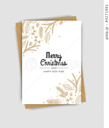 Merry Christmas template. Corporate Holiday cards and invitations. Floral frames and backgrounds design. Merry Christmas template. Corporate Holiday cards and invitations. Floral frames and backgrounds design. 84271991