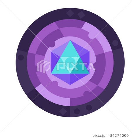 Ancient Occult Symbol with Space Pyramid Icon Ancient Occult Symbol with Space Pyramid Icon 84274000