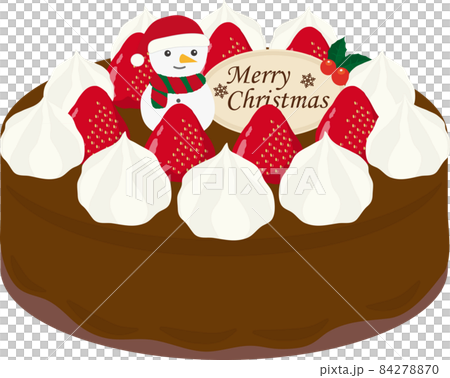 クリスマスケーキ　雪だるま　チョコクリーム　生 84278870