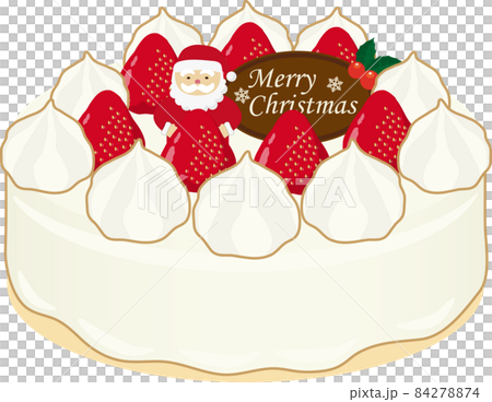 聖誕蛋糕聖誕老人鮮奶油 84278874