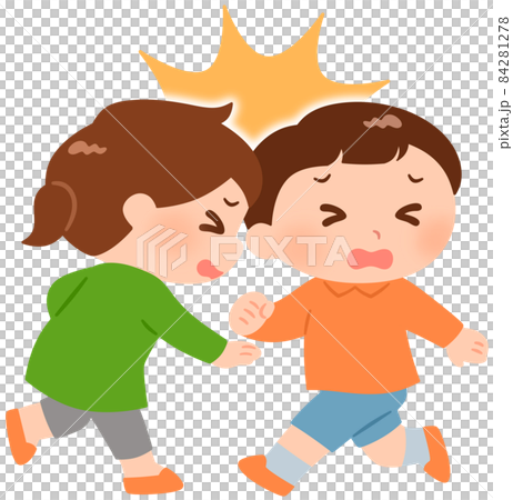 女孩和男孩相撞 女孩和男孩相撞 84281278