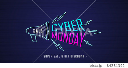 social media marketing concept of Cyber monday sale with megaphone symbol and flash model. applicable for promotion, billboard, online shopping, poster, web banner, brochure and flyer design concept. social media marketing concept of Cyber monday sale with megaphone symbol and flash model. applicable for promotion, billboard, online shopping, poster, web banner, brochure and flyer design concept. 84281392