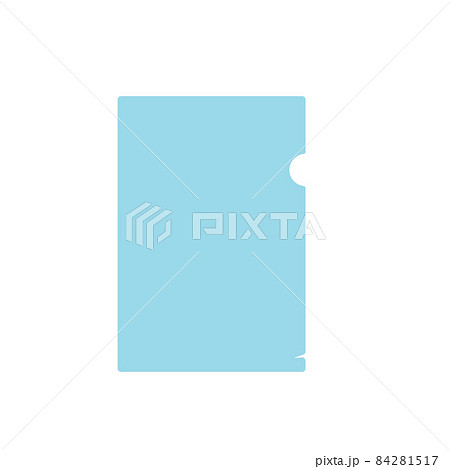 シンプルでフラットなクリアファイルのイラスト 84281517