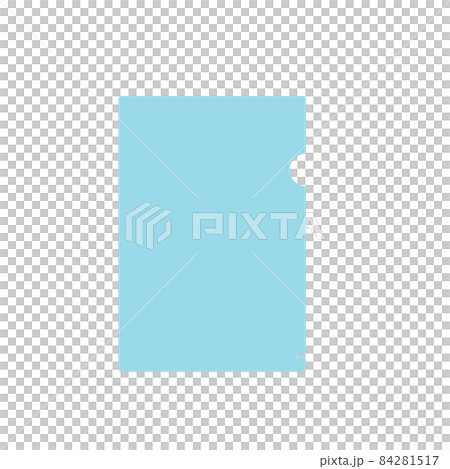 シンプルでフラットなクリアファイルのイラスト 84281517