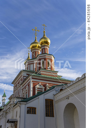 Novodevichy convent (Bogoroditse-Smolensky monastery) on a sunny autumn day. Moscow, Russia. UNESCO world heritage site Novodevichy convent (Bogoroditse-Smolensky monastery) on a sunny autumn day. Moscow, Russia. UNESCO world heritage site 84285698