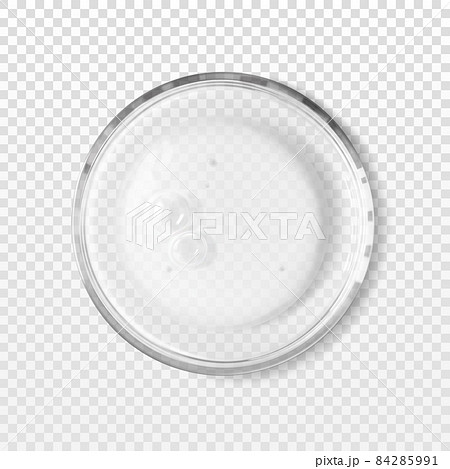 Petri dish with cosmetic texture blob with bubbles isolated realistic vector illustration Petri dish with cosmetic texture blob with bubbles isolated realistic vector illustration 84285991
