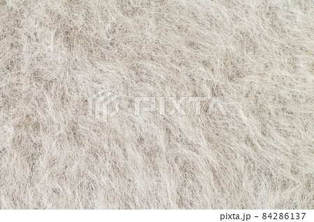 Gray alpaca fabric, mohair wool or angora texture 84286137