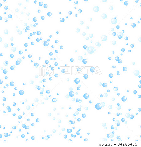 Seamless pattern bubbles isolated on white background. Flat texture of soap for any purpose. 84286435