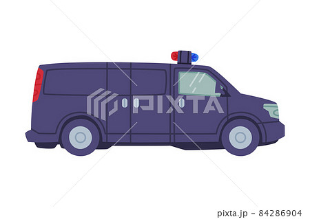 Truck with Siren as SWAT Vehicle or Rescue Vehicle and Police Tactical Unit Vector Illustration Truck with Siren as SWAT Vehicle or Rescue Vehicle and Police Tactical Unit Vector Illustration 84286904