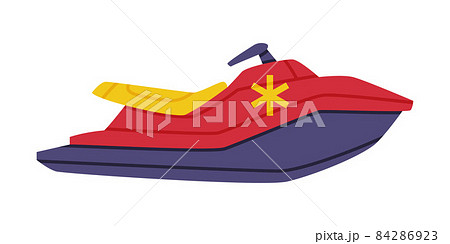 Boat as Sea Rescue Equipment and Emergency Vehicle for Urgent Saving of Life Vector Illustration 84286923