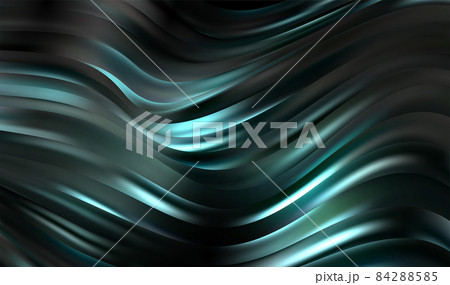 Abstract Waves. Shiny blue moving lines design element on dark background for greeting card and disqount voucher. Abstract Waves. Shiny blue moving lines design element on dark background for greeting card and disqount voucher. 84288585