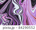 Fluid art. Marble ink colorful. Pink and Purple marble pattern texture abstract background. can be used for background or wallpaper, Flow ink 84290552