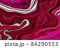 Fluid art. Marble ink colorful. Red and Pink marble pattern texture abstract background. can be used for background or wallpaper, Flow ink 84290553