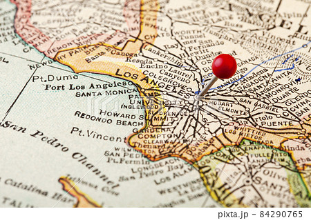 Los Angeles vintage map Los Angeles vintage map 84290765