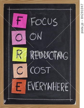 focus on reducing cost everywhere 84291047