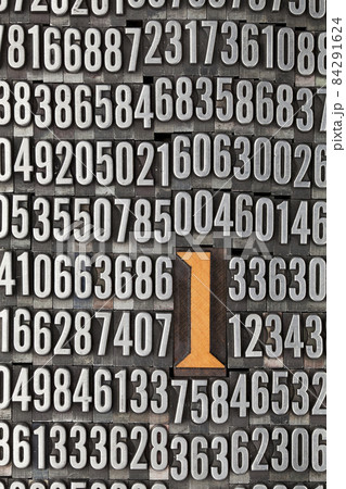 number one - numerical background 84291624