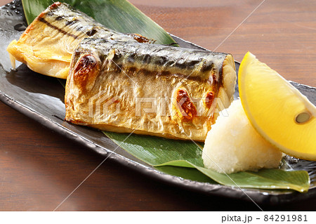 さばの塩焼き　一品料理 84291981