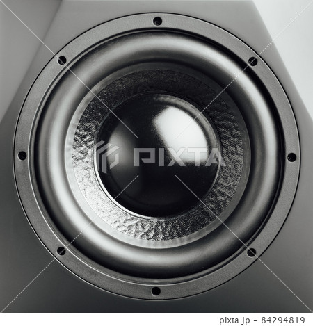 professional studio subwoofer speaker isolated on white 84294819