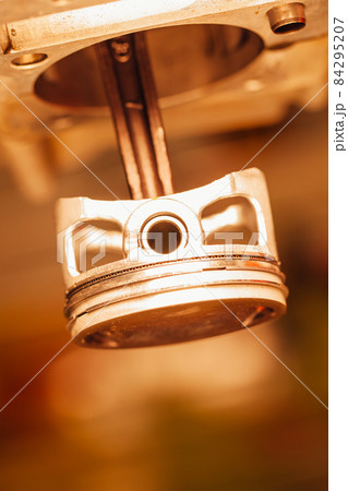 engine piston, closeup view engine piston, closeup view 84295207