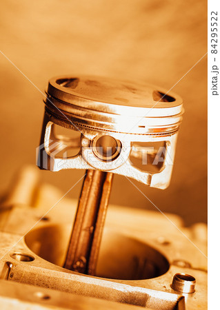 engine piston, closeup view engine piston, closeup view 84295522