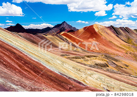 Vinicunca Rainbow Mountain in Peru 84298018