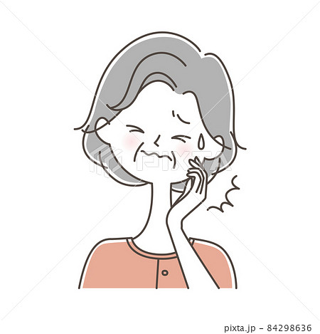 歯が痛いシニア女性 84298636