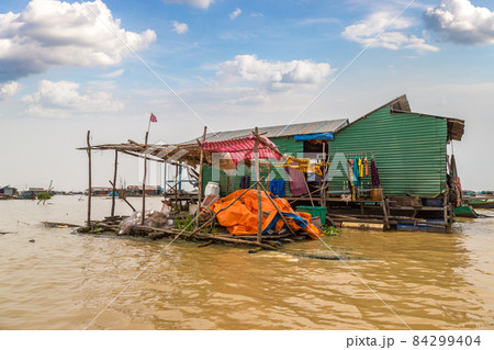 Floating village in Cambodia Floating village in Cambodia 84299404
