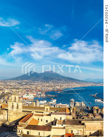 Napoli  and mount Vesuvius in  Italy 84300141