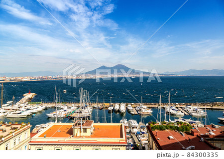 Napoli and mount Vesuvius in Italy Napoli and mount Vesuvius in Italy 84300335