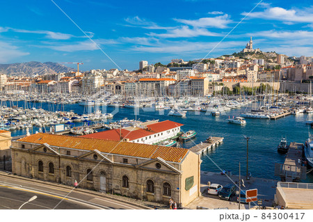 Notre Dame de la Garde and olf port in Marseille, France Notre Dame de la Garde and olf port in Marseille, France 84300417