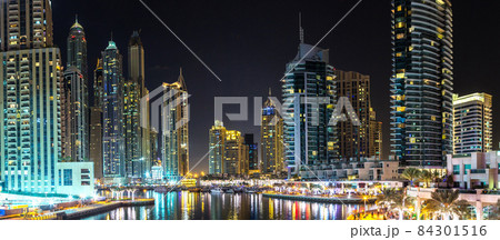Panorama of Dubai marina Panorama of Dubai marina 84301516