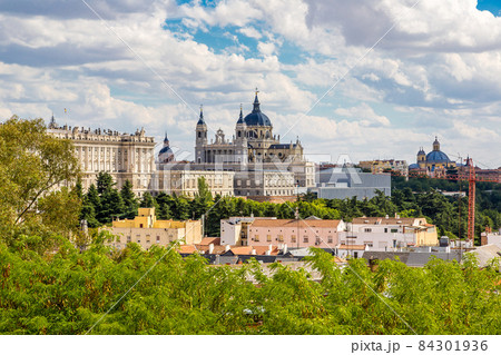 Almudena Cathedral and Royal Palace in Madrid 84301936