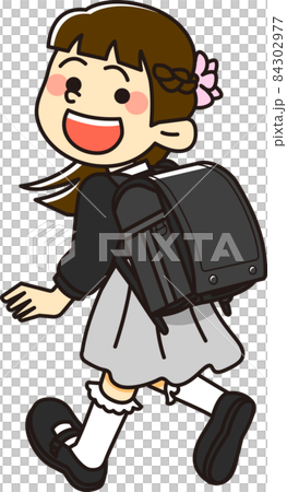 背著黑色書包的小學生 84302977