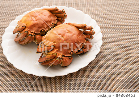 塩茹でしたモクズガニ 塩茹でしたモクズガニ 84303453