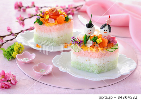 かわいいひな祭り おひな様ケーキ ちらしケーキ寿司 ひし形ケーキ かわいいひな祭り おひな様ケーキ ちらしケーキ寿司 ひし形ケーキ 84304532