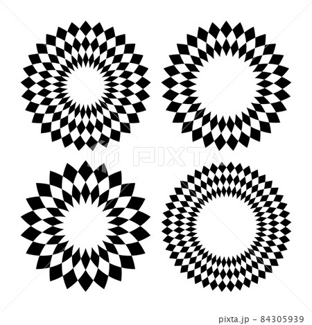 Set of abstract geometric circle patterns. Set of abstract geometric circle patterns. 84305939
