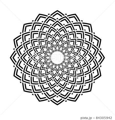 Abstract decorative geometric circle pattern. 84305942