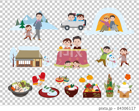 Winter New Year Living Life Family 84306117